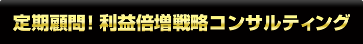 定期顧問!利益倍増戦略コンサルティング